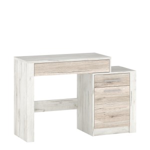 pak-173-000042-2 ΤΟΥΑΛΕΤΑ-ΚΑΘΡΕΠΤΗΣ NERUDA PAKOWORLD ΛΕΥΚΟ ANTIQUE-OAK 114,5X39,5X76ΕΚ
