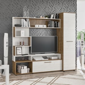 pak-173-000058 ΣΥΝΘΕΤΟ ΣΑΛΟΝΙΟΥ JASPER PAKOWORLD ΚΑΡΥΔΙ-ΑΝΤΙΚΕ ΛΕΥΚΟ 151.5X37.5X169.5ΕΚ