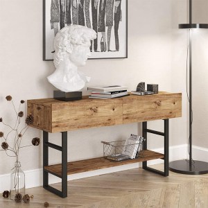 pak-176-000008-1 ΚΟΝΣΟΛΑ VIEN PAKOWORLD ΚΑΡΥΔΙ-ΜΑΥΡΟ 139X43X75,5ΕΚ