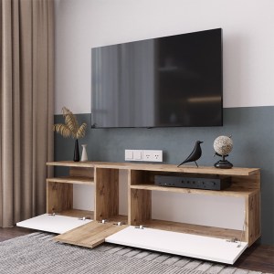 pak-176-000055-1 ΕΠΙΠΛΟ ΤΗΛΕΟΡΑΣΗΣ ELANA PAKOWORLD SONOMA-ΛΕΥΚΟ 150X29.5X46.3ΕΚ