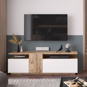 pak-176-000055-2 ΕΠΙΠΛΟ ΤΗΛΕΟΡΑΣΗΣ ELANA PAKOWORLD SONOMA-ΛΕΥΚΟ 150X29.5X46.3ΕΚ