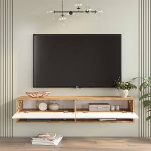 pak-176-000065-1 ΕΠΙΠΛΟ ΤΗΛΕΟΡΑΣΗΣ ΕΠΙΤΟΙΧΙΟ ROSCOE PAKOWORLD ΛΕΥΚΟ-SONOMA 140X31.6X29.6ΕΚ