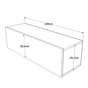 pak-176-000066-5 ΕΠΙΠΛΟ ΤΗΛΕΟΡΑΣΗΣ ΕΠΙΤΟΙΧΙΟ SERIT PAKOWORLD SONOMA 100X31.6X29.6ΕΚ