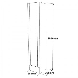 pak-176-000068-5 ΝΤΟΥΛΑΠΙ-ΣΤΗΛΗ XARA PAKOWORLD SONOMA 35.5X31.5X180ΕΚ