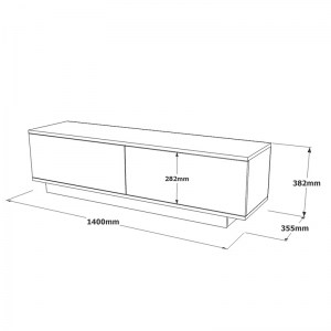 pak-176-000069-5 ΕΠΙΠΛΟ ΤΗΛΕΟΡΑΣΗΣ ZOEVA PAKOWORLD WENGE 140X.35X38.2ΕΚ