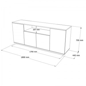 pak-176-000137-3 ΜΠΟΥΦΕΣ PLACEFOL PAKOWORLD ΜΕΛΑΜΙΝΗΣ ΛΕΥΚΟ-ΦΥΣΙΚΟ 180X44.5X75ΕΚ