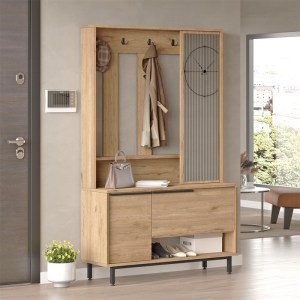 pak-176-000148-1 ΕΠΙΠΛΟ ΕΙΣΟΔΟΥ ZERBIE PAKOWORLD ΜΕΛΑΜΙΝΗΣ ΦΥΣΙΚΟ-ΜΑΥΡΟ 112X35.5X178ΕΚ