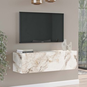 pak-176-000157-1 ΕΠΙΠΛΟ ΤΗΛΕΟΡΑΣΗΣ SERIT PAKOWORLD ΕΚΡΟΥ ΜΑΡΜΑΡΟΥ ΜΕΛΑΜΙΝΗΣ 100X31.5X29.5ΕΚ