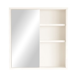 pak-176-000197-2 ΝΤΟΥΛΑΠΙ ΜΠΑΝΙΟΥ BAGNO ΜΕ ΚΑΘΡΕΠΤΗ PAKOWORLD ΣΕ ΛΕΥΚΗ ΑΠΟΧΡΩΣΗ 60X14.5X63.6ΕΚ