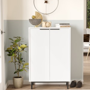 pak-176-000208-1 ΠΑΠΟΥΤΣΟΘΗΚΗ KINGA 5ΡΑΦΙΩΝ PAKOWORLD ΣΕ ΛΕΥΚΗ ΑΠΟΧΡΩΣΗ 72X35.5X105.6ΕΚ