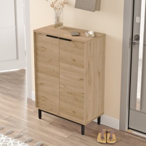 pak-176-000209-1 ΠΑΠΟΥΤΣΟΘΗΚΗ KINGA 5ΡΑΦΙΩΝ PAKOWORLD ΣΕ ΦΥΣΙΚΗ ΑΠΟΧΡΩΣΗ 72X35.5X105.6ΕΚ