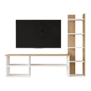 pak-176-000224-3 ΣΥΝΘΕΤΟ ΣΑΛΟΝΙΟΥ PERLA PAKOWORLD ΣΕ ΛΕΥΚΗ-ΦΥΣΙΚΗ ΑΠΟΧΡΩΣΗ 120X29.5X41,8ΕΚ