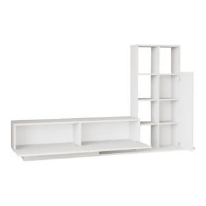 pak-176-000225-3 ΣΥΝΘΕΤΟ ΣΑΛΟΝΙΟΥ DAMON PAKOWORLD ΣΕ ΛΕΥΚΗ ΑΠΟΧΡΩΣΗ 140X29.5X39.5ΕΚ