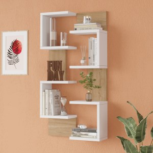 pak-176-000229-1 ΡΑΦΙΕΡΑ ΤΟΙΧΟΥ POMAR PAKOWORLD ΣΕ ΦΥΣΙΚΗ-ΛΕΥΚΗ ΑΠΟΧΡΩΣΗ 47.2X14.5X92.5ΕΚ