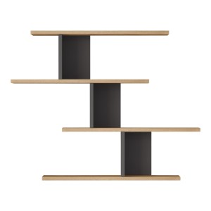 pak-176-000232-3 ΡΑΦΙΕΡΑ ΤΟΙΧΟΥ ZAKA PAKOWORLD ΣΕ ΦΥΣΙΚΗ-ΑΝΘΡΑΚΙ ΑΠΟΧΡΩΣΗ 98.7X14.5X78ΕΚ