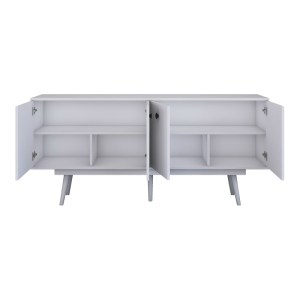 pak-182-000098-4 ΜΠΟΥΦΕΣ SALONDE PAKOWORLD ΛΕΥΚΟ ΜΕΛΑΜΙΝΗΣ-ΛΕΥΚΟ PP ΠΟΔΙ 180X40X82.6ΕΚ