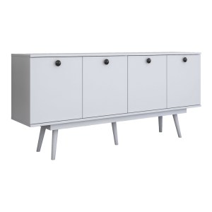 pak-182-000098 ΜΠΟΥΦΕΣ SALONDE PAKOWORLD ΛΕΥΚΟ ΜΕΛΑΜΙΝΗΣ-ΛΕΥΚΟ PP ΠΟΔΙ 180X40X82.6ΕΚ