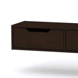 pak-184-000020-1 ΚΟΝΣΟΛΑ-ΤΟΥΑΛΕΤΑ ALBERTO PAKOWORLD ΚΡΕΜΑΣΤΗ WENGE 100X32.5X22ΕΚ