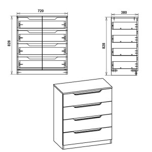 pak-184-000052-2 ΣΥΡΤΑΡΙΕΡΑ AZENOR PAKOWORLD 4ΩΝ ΣΥΡΤΑΡΙΩΝ SONOMA 72X38X83ΕΚ