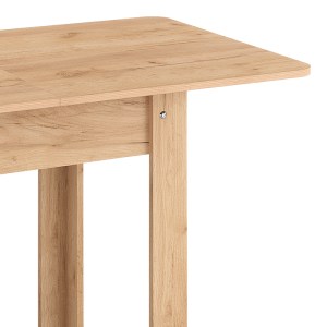 pak-184-000097-3 ΤΡΑΠΕΖΙ QUIIN PAKOWORLD ΕΠΕΚΤΕΙΝΟΜΕΝΟ ΜΕΛΑΜΙΝΗΣ ΣΕ OAK ΑΠΟΧΡΩΣΗ 120-174X70X73.5ΕΚ
