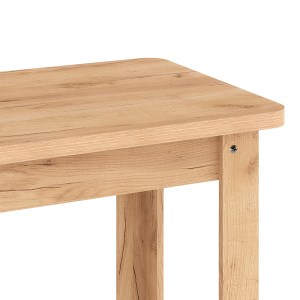 pak-184-000098-3 ΤΡΑΠΕΖΙ CELESTE PAKOWORLD ΜΕΛΑΜΙΝΗΣ ΣΕ OAK ΑΠΟΧΡΩΣΗ 100X60X73.5ΕΚ