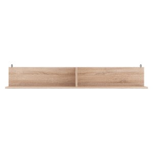 pak-184-000107-2 ΡΑΦΙΕΡΑ ΤΟΙΧΟΥ DROWEL PAKOWORLD ΜΕΛΑΜΙΝΗΣ ΣΕ SONOMA ΑΠΟΧΡΩΣΗ 130X21.6X20ΕΚ