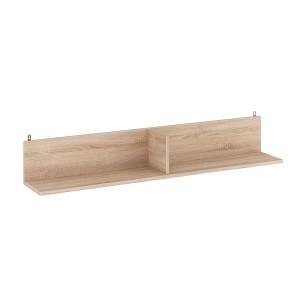 pak-184-000107 ΡΑΦΙΕΡΑ ΤΟΙΧΟΥ DROWEL PAKOWORLD ΜΕΛΑΜΙΝΗΣ ΣΕ SONOMA ΑΠΟΧΡΩΣΗ 130X21.6X20ΕΚ