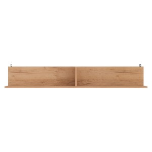 pak-184-000108-2 ΡΑΦΙΕΡΑ ΤΟΙΧΟΥ DROWEL PAKOWORLD ΜΕΛΑΜΙΝΗΣ ΣΕ OAK ΑΠΟΧΡΩΣΗ 130X21.6X20ΕΚ