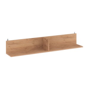 pak-184-000108 ΡΑΦΙΕΡΑ ΤΟΙΧΟΥ DROWEL PAKOWORLD ΜΕΛΑΜΙΝΗΣ ΣΕ OAK ΑΠΟΧΡΩΣΗ 130X21.6X20ΕΚ