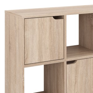 pak-184-000112-3 ΒΙΒΛΙΟΘΗΚΗ BOOKEL PAKOWORLD ΣΕ SONOMA ΑΠΟΧΡΩΣΗ 88.5X27.5X89.3ΕΚ