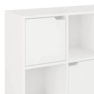 pak-184-000113-3 ΒΙΒΛΙΟΘΗΚΗ BOOKEL PAKOWORLD ΣΕ ΛΕΥΚΗ ΑΠΟΧΡΩΣΗ 88.5X27.5X89.3ΕΚ