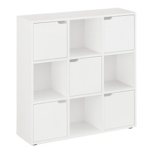 pak-184-000113 ΒΙΒΛΙΟΘΗΚΗ BOOKEL PAKOWORLD ΣΕ ΛΕΥΚΗ ΑΠΟΧΡΩΣΗ 88.5X27.5X89.3ΕΚ