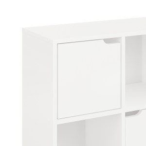 pak-184-000115-3 ΒΙΒΛΙΟΘΗΚΗ BOOKEL PAKOWORLD ΣΕ ΛΕΥΚΗ ΑΠΟΧΡΩΣΗ 59.6X27.5X60.4ΕΚ