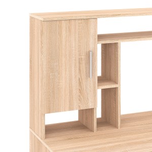 pak-184-000119-3 ΓΡΑΦΕΙΟ ΕΡΓΑΣΙΑΣ KELDRA PAKOWORLD ΜΕ ΣΥΡΤΑΡΙΑ ΚΑΙ ΝΤΟΥΛΑΠΙΑ ΣΕ SONOMA ΑΠΟΧΡΩΣΗ 140X59.8X142.2ΕΚ