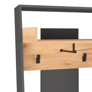 pak-184-000121-3 ΕΠΙΠΛΟ ΕΙΣΟΔΟΥ SCIOVE PAKOWORLD ΣΕ ΑΝΘΡΑΚΙ-ΦΥΣΙΚΗ ΑΠΟΧΡΩΣΗ 70X40X200ΕΚ