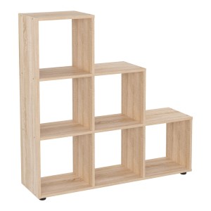 pak-184-000122 ΒΙΒΛΙΟΘΗΚΗ SCHODY PAKOWORLD ΣΕ OAK ΑΠΟΧΡΩΣΗ 105.5X29.2X107ΕΚ