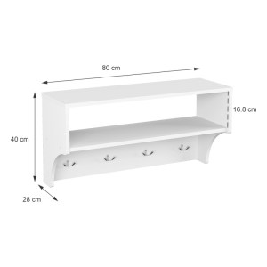 pak-184-000126-3 ΚΡΕΜΑΣΤΡΑ CROSTA PAKOWORLD ΣΕ ΛΕΥΚΗ ΑΠΟΧΡΩΣΗ 80X28X40ΕΚ