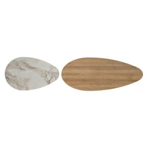 pak-185-000067-3 ΤΡΑΠΕΖΙ ΣΑΛΟΝΙΟΥ MONTY PAKOWORLD OAK-ΜΠΕΖ ΜΑΡΜΑΡΟΥ 116X46X46ΕΚ