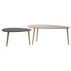 pak-185-000088-2 ΤΡΑΠΕΖΙ ΣΑΛΟΝΙΟΥ MONTY PAKOWORLD OAK-ΜΑΥΡΟ ΜΑΡΜΑΡΟΥ 116X46X46ΕΚ