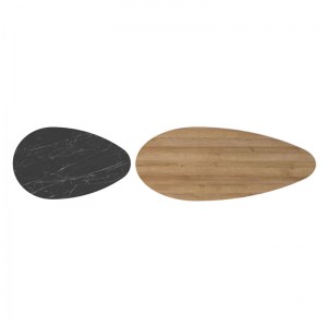 pak-185-000088-3 ΤΡΑΠΕΖΙ ΣΑΛΟΝΙΟΥ MONTY PAKOWORLD OAK-ΜΑΥΡΟ ΜΑΡΜΑΡΟΥ 116X46X46ΕΚ
