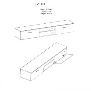 pak-192-000003-4 ΣΥΝΘΕΤΟ ΣΑΛΟΝΙΟΥ SALOME PAKOWORLD WENGE 200X41X190ΕΚ