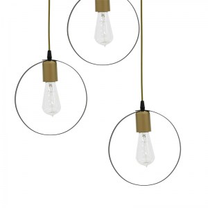 pak-193-000056-1 ΦΩΤΙΣΤΙΚΟ ΟΡΟΦΗΣ ΤΡΙΦΩΤΟ KASPER PAKOWORLD E27 ΜΑΥΡΟ-ΧΡΥΣΟ Φ30X79ΕΚ