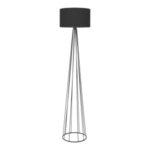 pak-193-000112 ΦΩΤΙΣΤΙΚΟ ΔΑΠΕΔΟΥ FLORENCIA PAKOWORLD Ε27 ΜΑΥΡΟ ΥΦΑΣΜΑ-ΜΕΤΑΛΛΟ Φ40X125ΕΚ