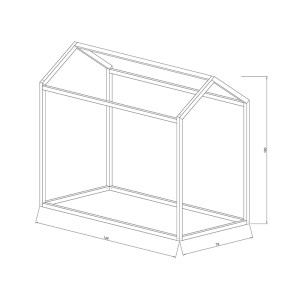 pak-197-000082-2 ΠΑΙΔΙΚΟ ΚΡΕΒΑΤΙ PALACE PAKOWORLD ΞΥΛΟ ΠΕΥΚΟΥ ΦΥΣΙΚΟ 70X140ΕΚ