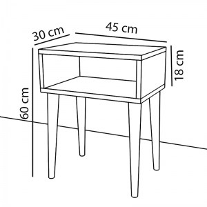 pak-197-000126-2 ΚΟΜΟΔΙΝΟ HANK PAKOWORLD ΚΑΡΥΔΙ 45X30X60ΕΚ