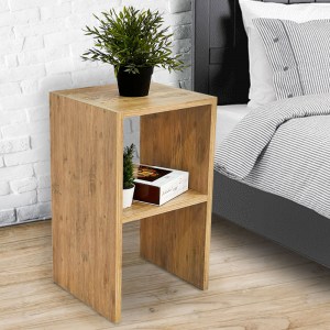 pak-197-000158-1 ΒΟΗΘΗΤΙΚΟ ΤΡΑΠΕΖΙ LEOFRIC PAKOWORLD ΜΕΛΑΜΙΝΗΣ OAK 30X30X60ΕΚ