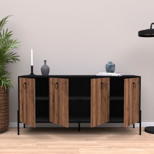 pak-197-000181-3 ΜΠΟΥΦΕΣ TWELY PAKOWORLD ΜΕΛΑΜΙΝΗΣ ΚΑΡΥΔΙ-ΜΑΥΡΟ 160X40,5X79ΕΚ