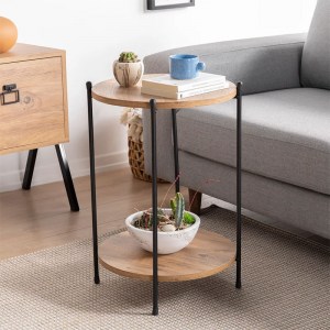 pak-197-000235-1 ΒΟΗΘΗΤΙΚΟ ΤΡΑΠΕΖΙ TSOUKI PAKOWORLD OAK-ΜΑΥΡΟ Φ40X60ΕΚ