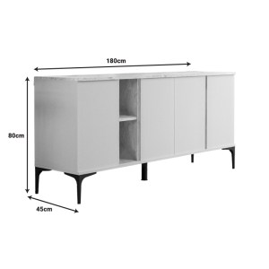 pak-197-000268-4 ΜΠΟΥΦΕΣ VETINE PAKOWORLD ΣΕ ΛΕΥΚΗ ΑΠΟΧΡΩΣΗ 180X45X80ΕΚ