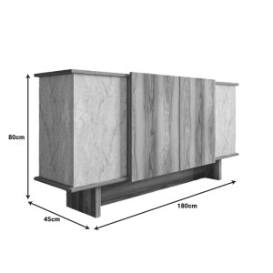 pak-197-000270-4 ΜΠΟΥΦΕΣ ARAMOS PAKOWORLD ΣΕ ΚΑΡΥΔΙ ΑΠΟΧΡΩΣΗ ΜΕ ΕΦΕ ΜΑΡΜΑΡΟΥ 180X45X80ΕΚ